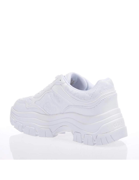 Sneakers bianche donna Guess Brecky 4 con maxi platform  | Mariadesole
