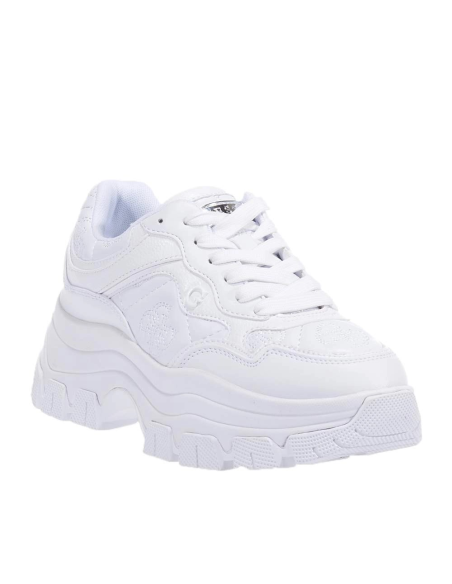 Sneakers bianche donna Guess Brecky 4 con maxi platform  | Mariadesole