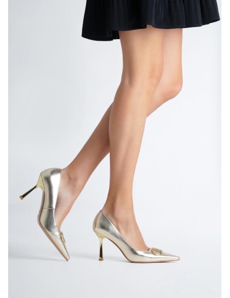 Liu Jo Décolleté Laminate con Maxi Logo Monogram  | Mariadesole.it