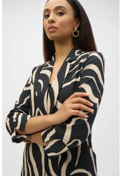 Joseph Ribkoff Giacca Dritta con Stampa Astratta in Seersucker  | Mari