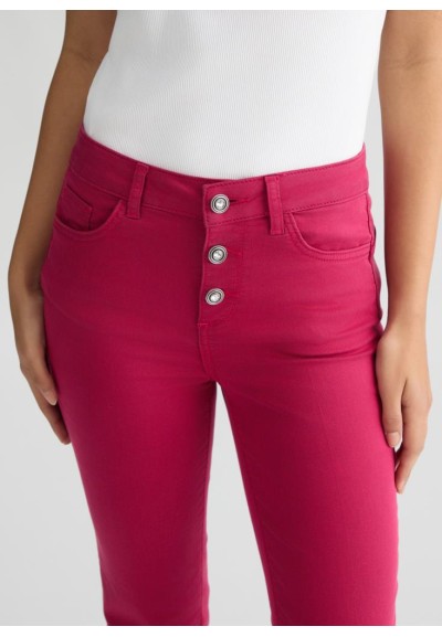 Liu Jo Pantaloni Donna Cropped Vita Alta Bottom Up – Gamba Flare con S