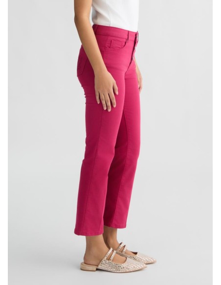 Liu Jo Pantaloni Donna Cropped Vita Alta Bottom Up – Gamba Flare con S